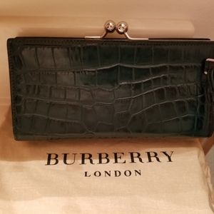 Burberry dark geen clutch